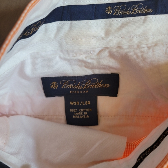 Brooks Brothers Orange Plaid Pants - Picture 4 of 5